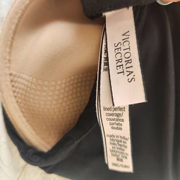 Victoria's Secret Perfect Coverage Size 36C Sheer Black - Picture 5 of 5